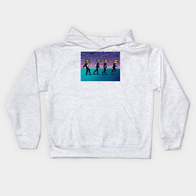 The suns do the moonwalk dance Kids Hoodie by gambar_corek